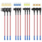 Nilight 12 Pack 12V Car Add-a-Circuit Fuse Tap