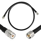 WIZACE 3ft PL-259 UHF CB Coax Cable, KMR400 PL-259
