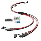 ELFCULB SAE Y Splitter Cable 10AWG 2FT for Battery