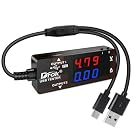 DROK USB Tester, USB-A USB-C 2.0 Multimeter Dual