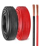 10 Gauge Battery Cable Copper Wire, 10FT Red + 10FT