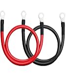 Nilight 6AWG 20" Battery Power Inverter Cables 3/8"