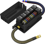 12V Fuse Relay Box with 6 Relays and 11 Way ATC/ATO