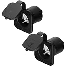 2PACK NEMA 5-15P 15A Flanged Power Inlet with