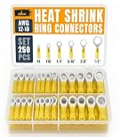 ALBO 250PCS Yellow Heat Shrink Ring Terminal Kit –