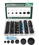 EASYEAH 110 Pcs Rubber Grommets Kit - Rubber Plugs