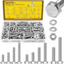 260PCS 1/4-20, 5/16-18, 3/8-16 Hex Bolts Assortment