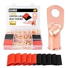 Sanuke 120pcs Copper Wire Lugs Kit, Heavy Duty Ring