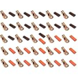 25pcs 1/0 Gauge 1/0 AWG x 5/16” Pure Copper Cable